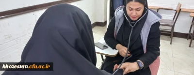 طرح پویش ملی سلامت  در پردیس حضرت فاطمه الزهرا(س) اهواز