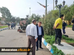 عملیات لایروبی فاضلاب ها و جدول کشی بلوارهای داخلی پردیس 8