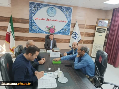 نشست کمیته اجرایی چهارمین جشنواره ورزشی کارکنان پردیس حضرت رسول اکرم (ص) خوزستان 