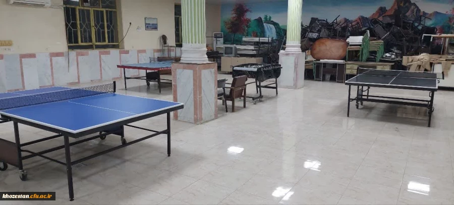 راه اندازی سالن ورزشی چندمنظوره در رشته های ورزشی دارت،تنیس روی میز،شطرنج،فوتبال دستی و طناب زنی 3