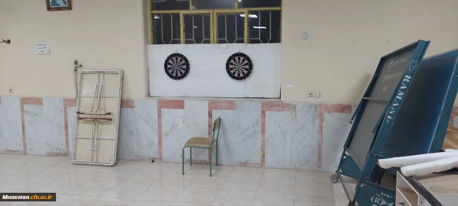 راه اندازی سالن ورزشی چندمنظوره در رشته های ورزشی دارت،تنیس روی میز،شطرنج،فوتبال دستی و طناب زنی 4