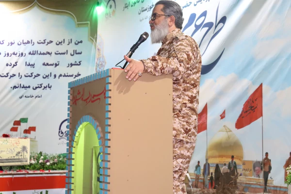 افتتاحیه اردوی بصیرتی دانشجو معلمان شاهد و ایثارگر سراسر کشور همزمان با بزرگداشت چهلمین روز شهادت دانشجو معلم فائزه رحیمی در پردیس حضرت فاطمه الزهرا(س) اهواز