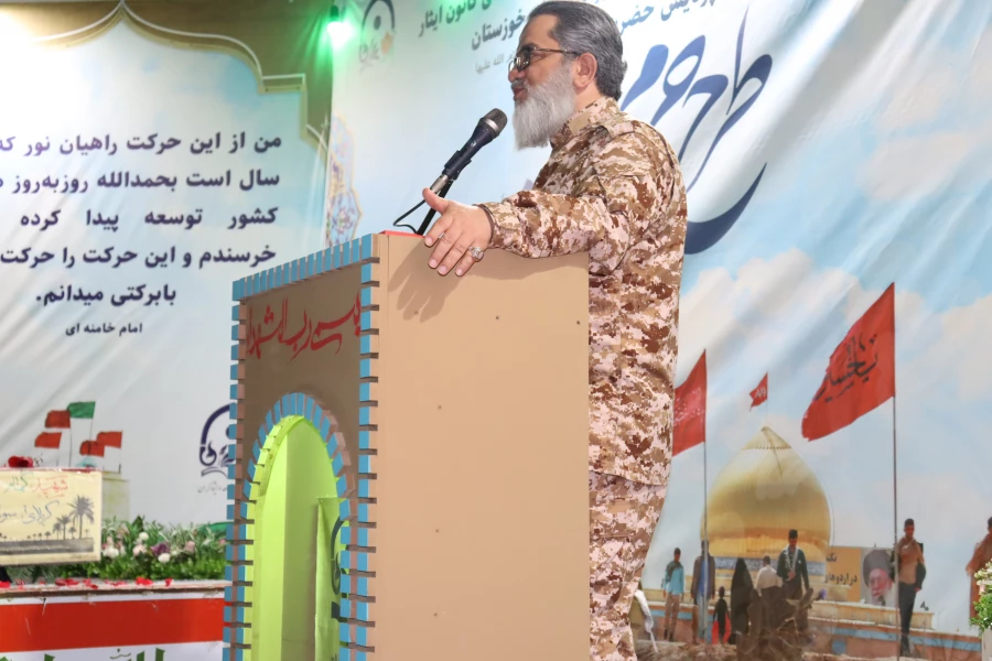 افتتاحیه اردوی بصیرتی دانشجو معلمان شاهد و ایثارگر سراسر کشور همزمان با بزرگداشت چهلمین روز شهادت دانشجو معلم فائزه رحیمی در پردیس حضرت فاطمه الزهرا(س) اهواز