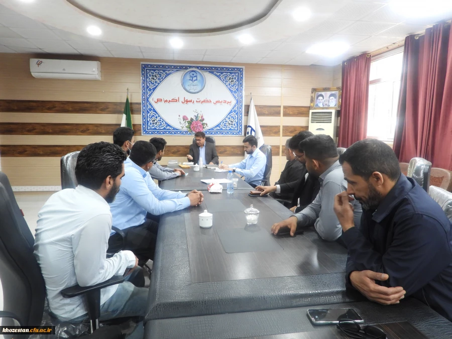 جلسه توجیهی معاونت پشتیبانی وامور دانشجویی و مسئول حراست با نگهبانان پردیس حضرت رسول اکرم و مرکز دکتر حسابی 3