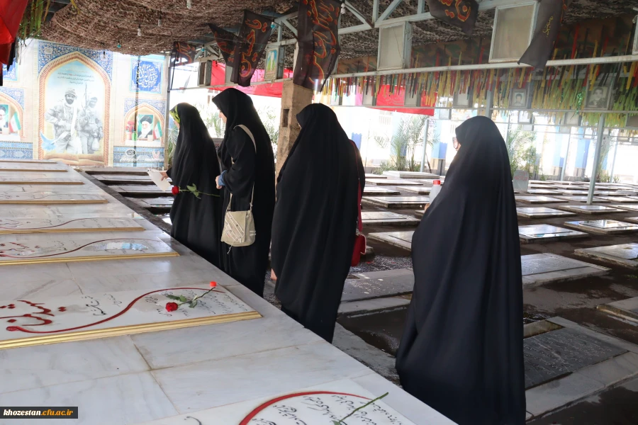 مراسم غبارروبی و عطرافشانی مزار شهدا 