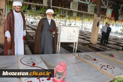 مراسم غبارروبی و عطرافشانی مزار شهدا 