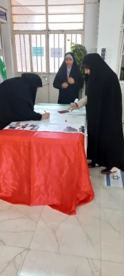 ایستگاه دلنوشته در حمایت ازحمله مقتدرانه سربازان انقلاب اسلامی به رژیم غاصب در پردیس حضرت فاطمه الزهرا(س) اهواز