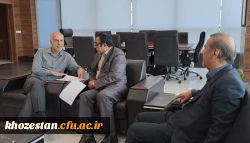 نشست رئیس دانشگاه فرهنگیان با رئیس سازمان مدیریت و برنامه ریزی استان خوزستان  4
