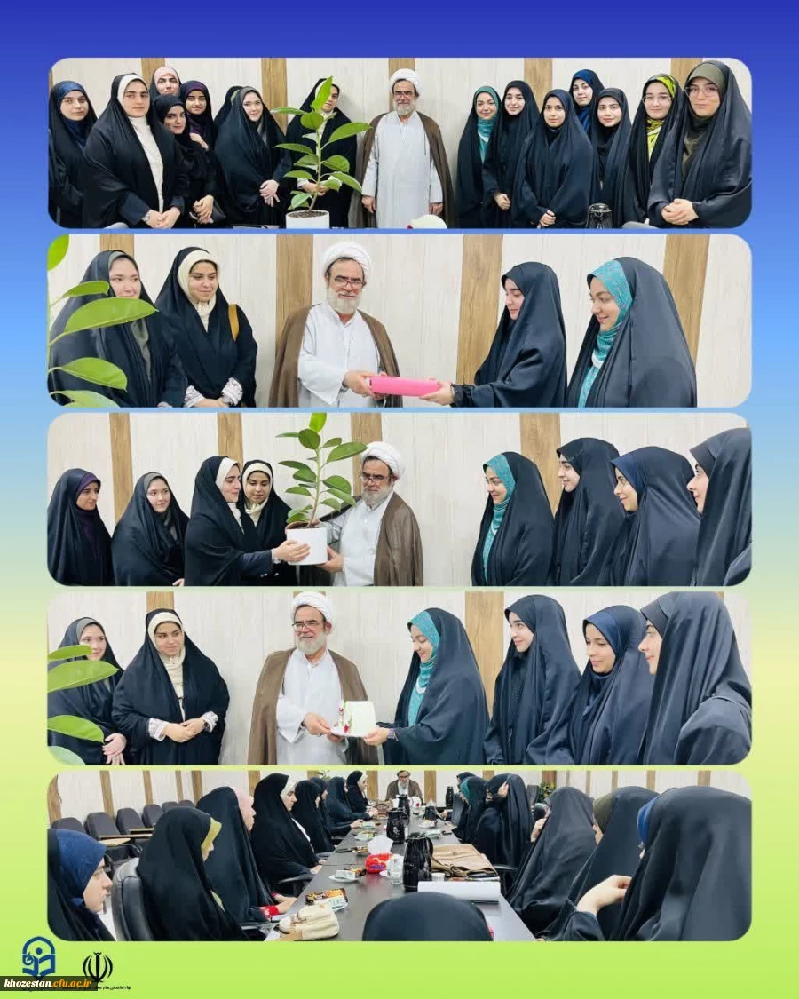 دیدار دانشجویان فعال فرهنگی با مسئول دفتر نهاد نمایندگی مقام معظم رهبری در دانشگاه فرهنگیان خوزستان