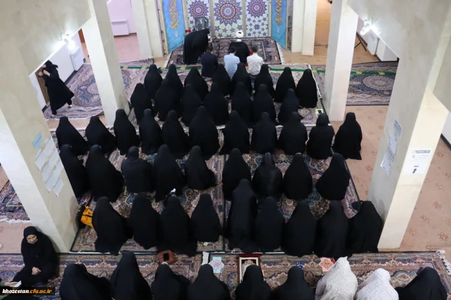 مراسم پرچم گردانی حرم مطهر امام رضا(ع) در دانشگاه فرهنگیان_پردیس حضرت فاطمه الزهرا(س) اهواز