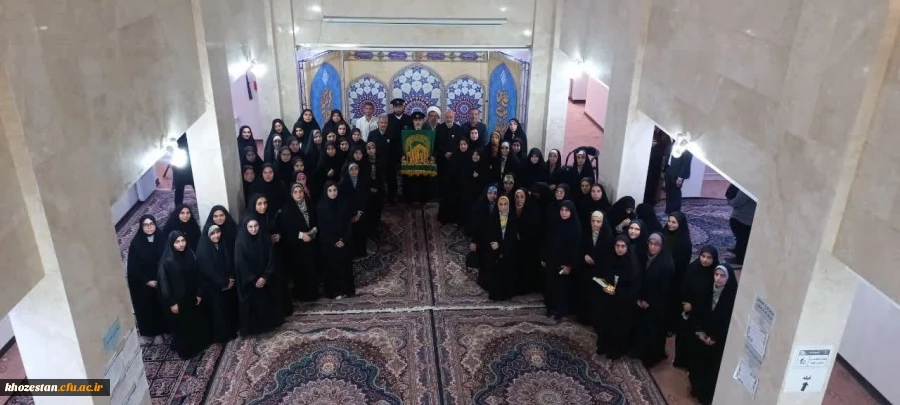 مراسم پرچم گردانی حرم مطهر امام رضا(ع) در دانشگاه فرهنگیان_پردیس حضرت فاطمه الزهرا(س) اهواز