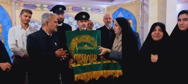 مراسم پرچم گردانی حرم مطهر امام رضا(ع) در دانشگاه فرهنگیان_پردیس حضرت فاطمه الزهرا(س) اهواز