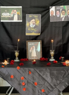 فضاسازی پردیس حضرت فاطمه الزهرا(س) اهواز به مناسبت شهادت رئیس جمهور و همراهانشان