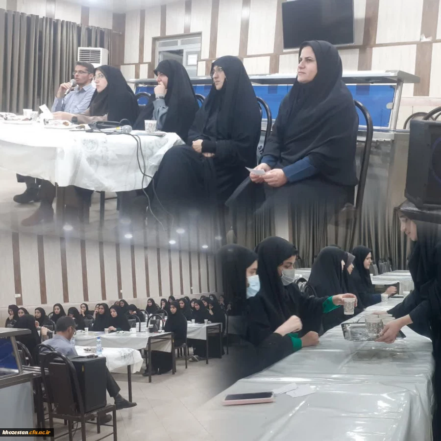 جلسه ی پرسش و پاسخ با مسئولین پردیس حضرت فاطمه الزهرا(س) اهواز در ساختمان شماره 2