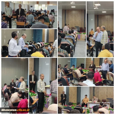 بازدید رئیس امور پردیس های استان خوزستان از امتحانات نیمسال دوم سال تحصیلی 1403-1402