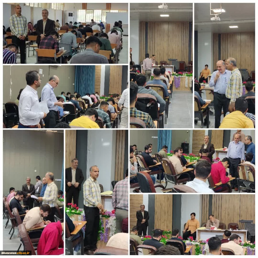 بازدید رئیس امور پردیس های استان خوزستان از امتحانات نیمسال دوم سال تحصیلی 1403-1402 2