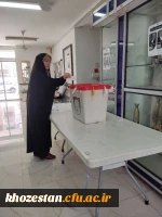 برگزاری دور دوم انتخابات ریاست جمهوری در دانشگاه فرهنگیان-پردیس حضرت فاطمه الزهرا(س) اهواز