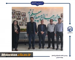 حمیدرضا ابراهیمی معاونت فرهنگی_تربیتی دانشگاه فرهنگیان و مسئولین فرهنگیان خوزستان از پردیس حضرت فاطمه الزهرا(س) اهواز بازدید کردند.