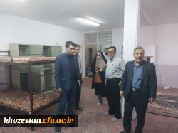 حمیدرضا ابراهیمی معاونت فرهنگی_تربیتی دانشگاه فرهنگیان و مسئولین فرهنگیان خوزستان از پردیس حضرت فاطمه الزهرا(س) اهواز بازدید کردند.