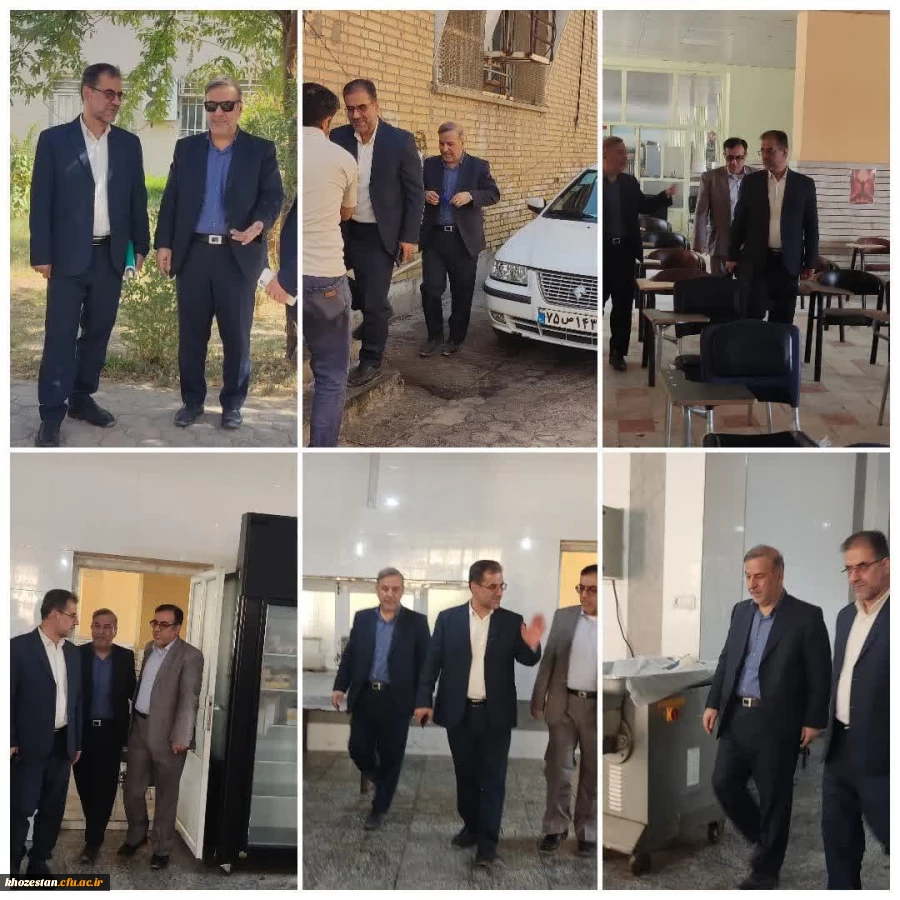 بازدید میدانی دکتر مروتی معاونت مالی دانشگاه فرهنگیان از پردیس حضرت رسول اکرم (ص) 2