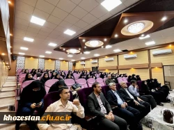 آیین دانش آموختگی دانشجومعلمان ورودی ۹۹ پردیس حضرت فاطمه الزهرا(س) با حضور مدیر کل آموزش و پرورش خوزستان