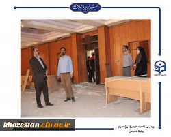 بازدید مدیر کل نوسازی مدارس استان خوزستان از پروژه های در حال تکمیل پردیس حضرت فاطمه الزهرا(س) اهواز