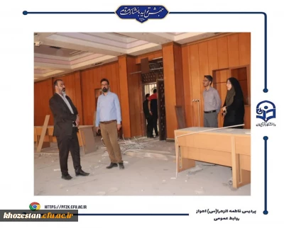 بازدید مدیر کل نوسازی مدارس استان خوزستان از پروژه های در حال تکمیل پردیس حضرت فاطمه الزهرا(س) اهواز