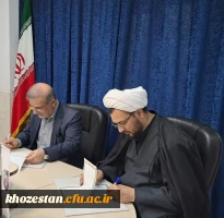 امضای تفاهم نامه ی فی مابین دانشگاه فرهنگیان و دفتر تبلیغات اسلامی خوزستان 4