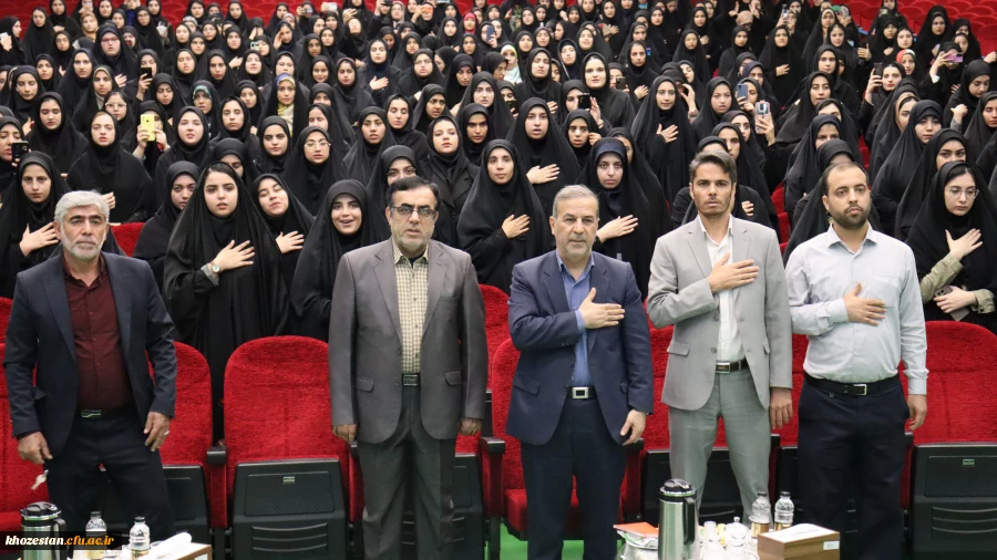 برگزاری آیین استقبال از نو دانشجو معلمان پردیس فاطمه الزهرا (س) اهواز