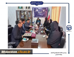 حضور رئیس کمیته امداد شرق اهواز در پردیس حضرت فاطمه الزهرا(س) اهواز