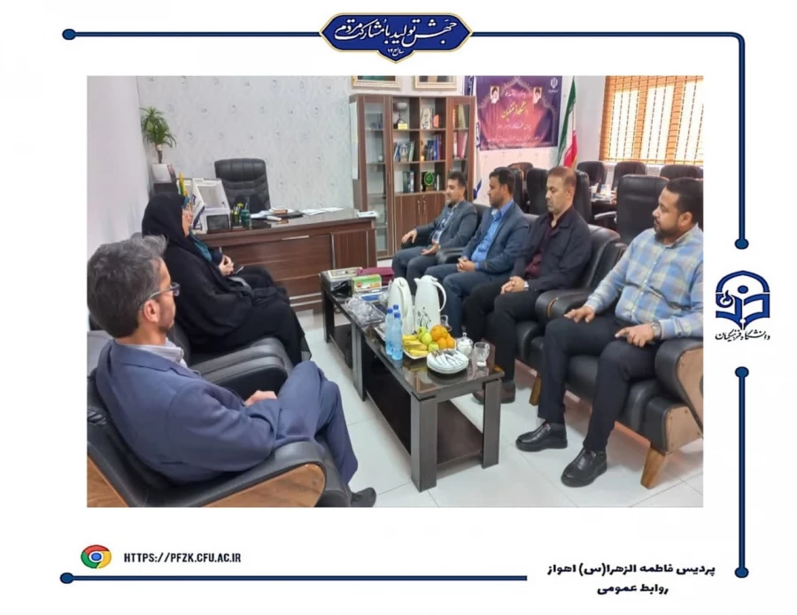 حضور رئیس کمیته امداد شرق اهواز در پردیس حضرت فاطمه الزهرا(س) اهواز