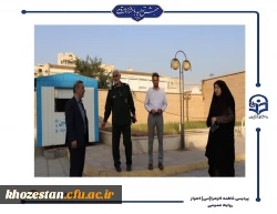 بازدید مدیر کل حفظ آثار و نشر ارزش های دفاع مقدس خوزستان از پروژه یادمان شهید گمنام در پردیس حضرت فاطمه الزهرا(س) اهواز