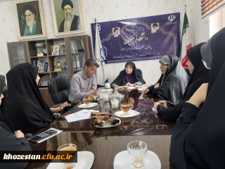 برگزاری جلسه شورای صنفی در پردیس حضرت فاطمه الزهرا(س) اهواز