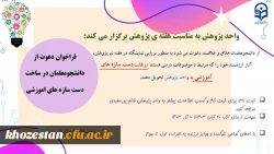 برپایی نمایشگاه  از دست سازه های دانشجویان در هفته ی پژوهش