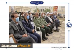 مراسم تشییع شهید گمنام در پردیس حضرت فاطمه الزهرا(س) اهواز