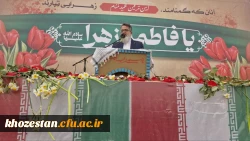 گزارش تصویری از مراسم تشییع شهید گمنام در پردیس حضرت فاطمه الزهرا(س) اهواز