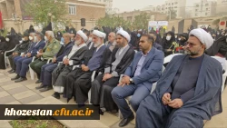 گزارش تصویری از مراسم تشییع شهید گمنام در پردیس حضرت فاطمه الزهرا(س) اهواز