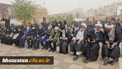 گزارش تصویری از مراسم تشییع شهید گمنام در پردیس حضرت فاطمه الزهرا(س) اهواز