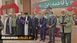 گزارش تصویری از مراسم تشییع شهید گمنام در پردیس حضرت فاطمه الزهرا(س) اهواز