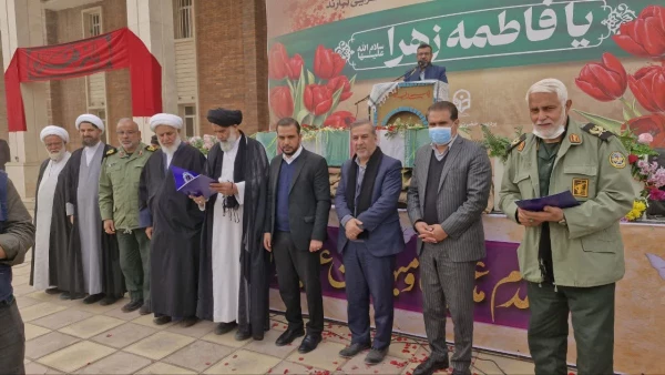 گزارش تصویری از مراسم تشییع شهید گمنام در پردیس حضرت فاطمه الزهرا(س) اهواز