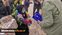 گزارش تصویری از مراسم تشییع شهید گمنام در پردیس حضرت فاطمه الزهرا(س) اهواز