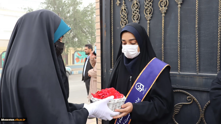 گزارش تصویری از مراسم تشییع شهید گمنام در پردیس حضرت فاطمه الزهرا(س) اهواز