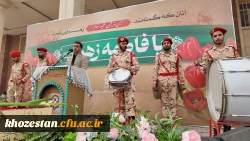 گزارش تصویری از مراسم تشییع شهید گمنام در پردیس حضرت فاطمه الزهرا(س) اهواز