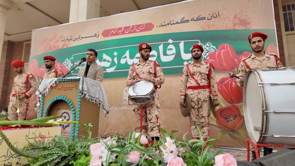 گزارش تصویری از مراسم تشییع شهید گمنام در پردیس حضرت فاطمه الزهرا(س) اهواز