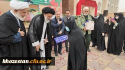 گزارش تصویری از مراسم تشییع شهید گمنام در پردیس حضرت فاطمه الزهرا(س) اهواز