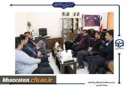 بازدید معاونت اجرایی اداره کل نوسازی مدارس از پروژه ساختمان اداری-آموزشی پردیس حضرت فاطمه الزهرا(س) اهواز