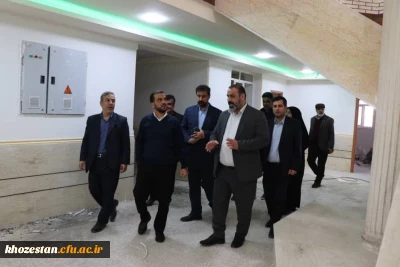 بازدید نماینده مردم اهواز، حمیدیه، باوی و کارون در مجلس شورای اسلامی از پروژه های عمرانی دانشگاه فرهنگیان-پردیس حضرت فاطمه الزهرا(س) اهواز