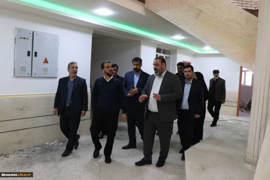 بازدید نماینده مردم اهواز، حمیدیه، باوی و کارون در مجلس شورای اسلامی از پروژه های عمرانی دانشگاه فرهنگیان-پردیس حضرت فاطمه الزهرا(س) اهواز