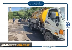 رفع مشکل فاضلاب خیابان آهنگری با پیگیری مسئولین دانشگاه 