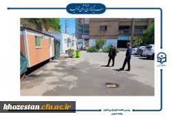 رفع مشکل فاضلاب خیابان آهنگری با پیگیری مسئولین دانشگاه 